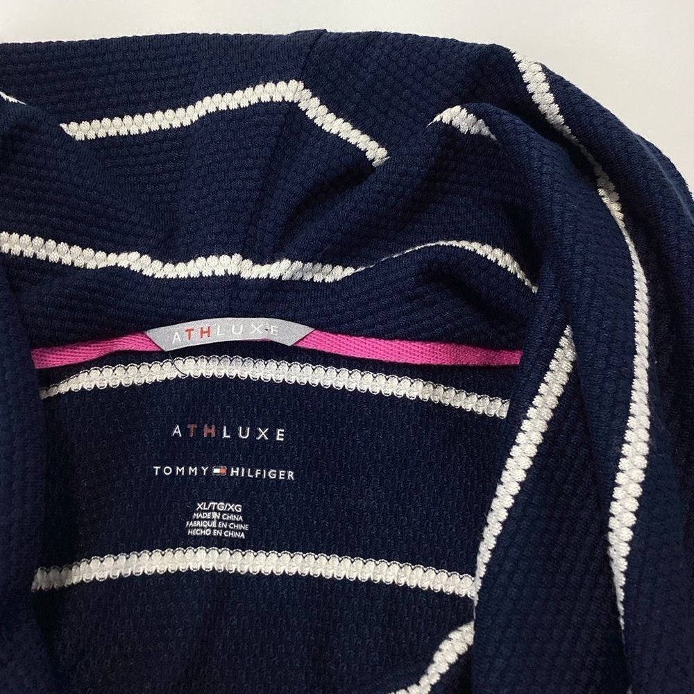 Tommy Hilfiger Athluxe Striped Cowl Neck Shirt Long Sleeve XL NWT - Picture 11 of 12